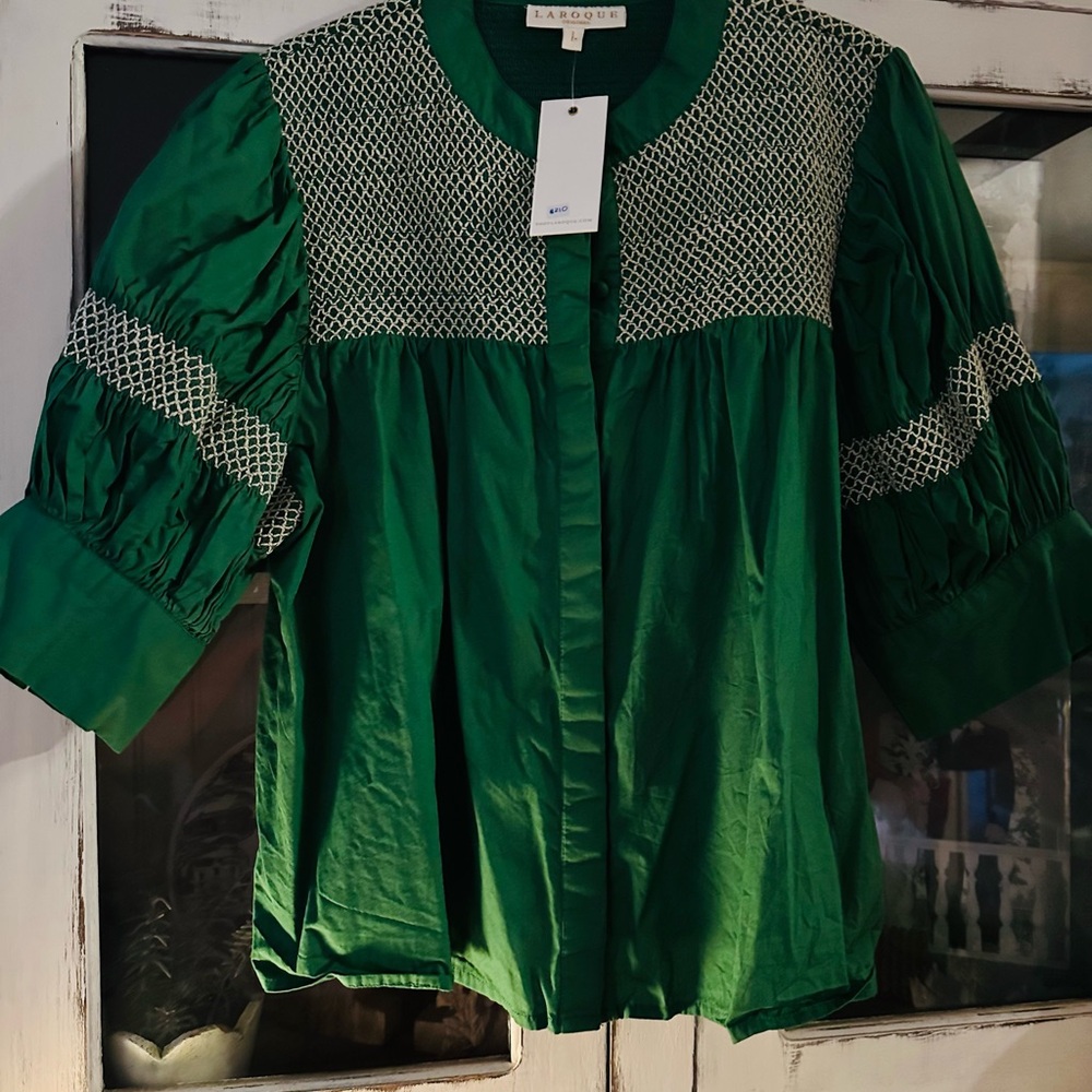 La Roque Sutton Button Down blouse